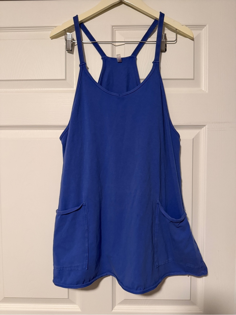 Free People Movement Hot Shot Tank Top Mini‎ Dress Romper Blue Medium